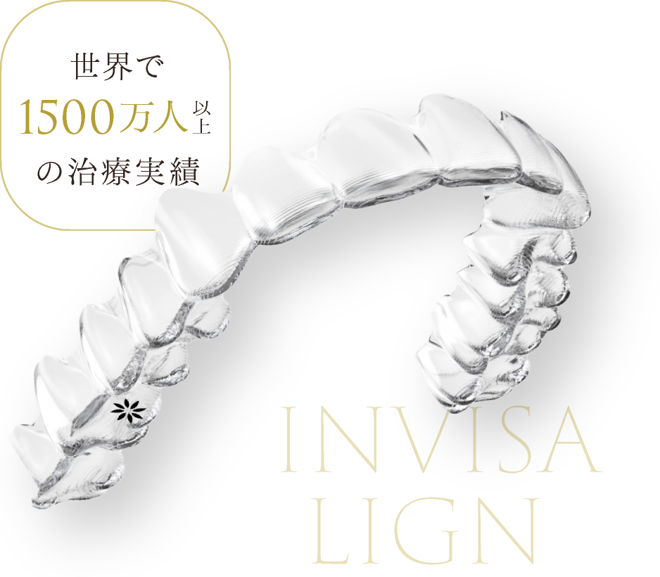 世界で1,500万人以上の治療実績 インビザライン